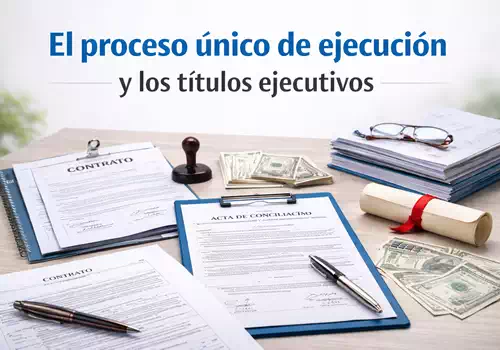 El Proceso Único de Ejecución y los Títulos Ejecutivos