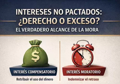 Intereses no pactados, ¿derecho o exceso? El verdadero alcance de la mora