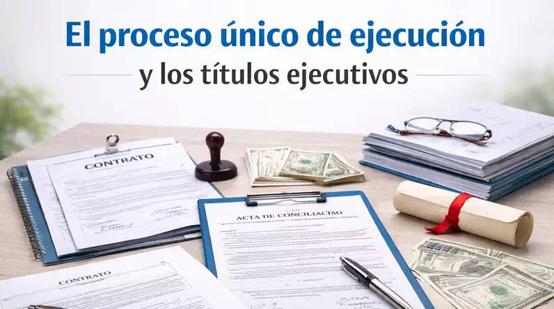El Proceso Único de Ejecución y los Títulos Ejecutivos